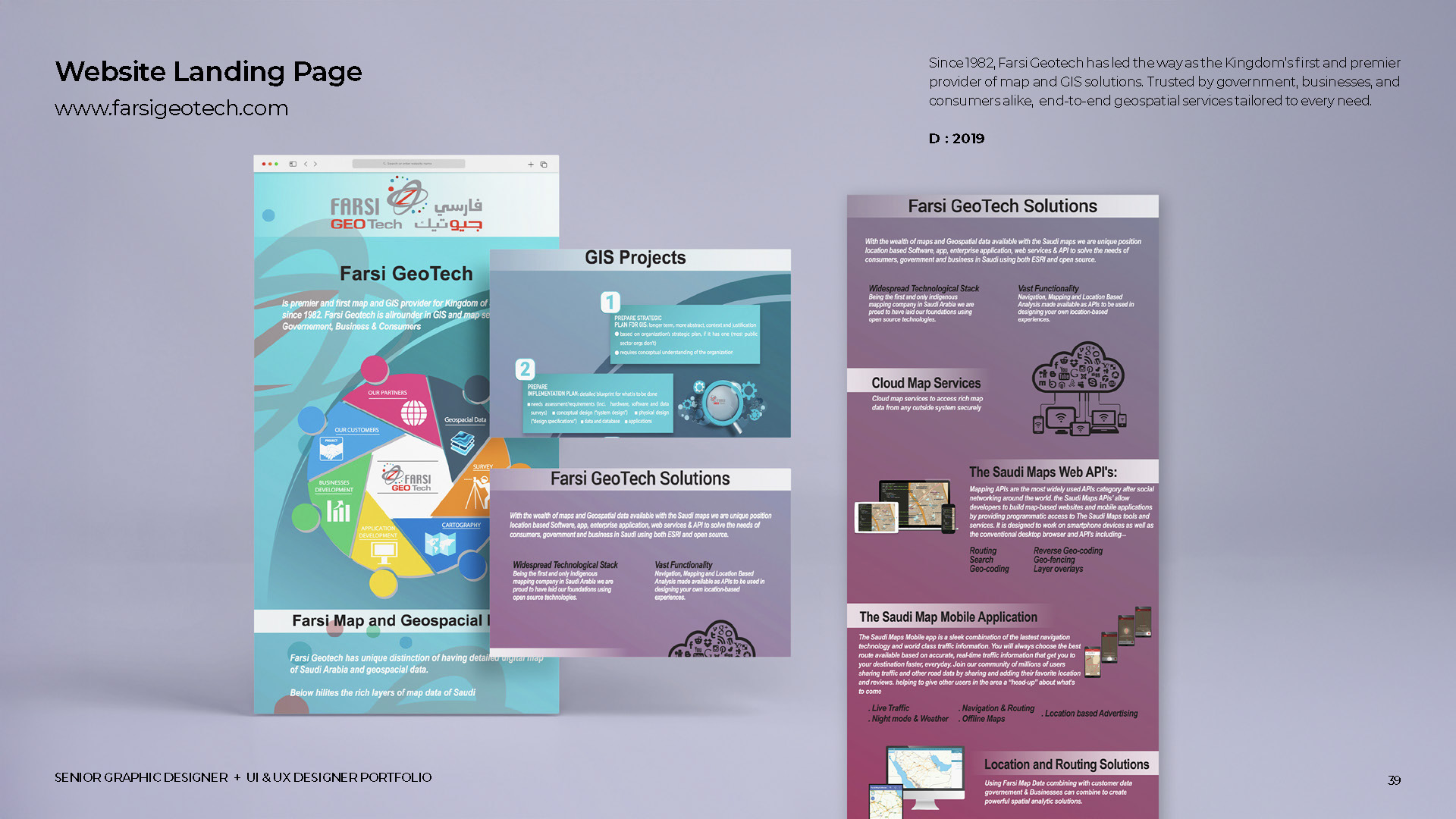 صفحة هبوط لموقع إلكتروني تعرض حلول تقنية وخدمات متعلقة بالمشاريع والبيانات مع تصميم حديث وألوان هادئة.

Description generated by AI